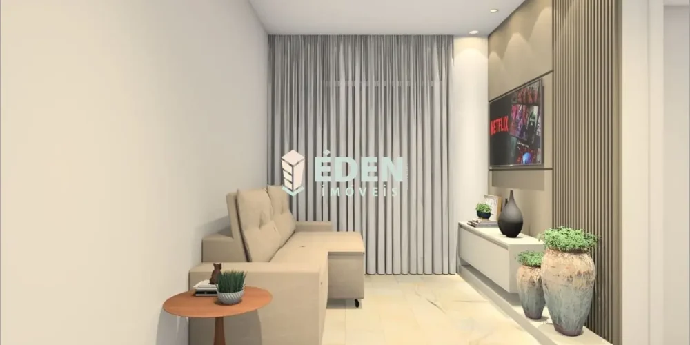 Varanda gourmet de apartamento com churrasqueira, fechamento de vidro e vista ampla no bairro Éden em Sorocaba